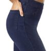 HUE Women's Reversible Denim High Rise Leggings