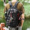FISKINER Pro Fishing Backpack Creative Fishing Bag Fishing Tackle Storage Bag Outdoor Shoulder Backpack for Fishing Hiking Camping Hunting - Fishing Gear Bag Usefull Fishing Gifts for Men