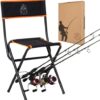 WILD REPUBLIC Fishing Chairs Folding with Rod Holder | Fishing Gifts for Men | Fishing Chair | Fishing Chair with Rod Holder | Fishing Seat | The Best Fishing Gift | Fisherman Gifts for Men